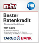 Otto Ratenzahlung Kredit Targobank Auszeichnung n-tv